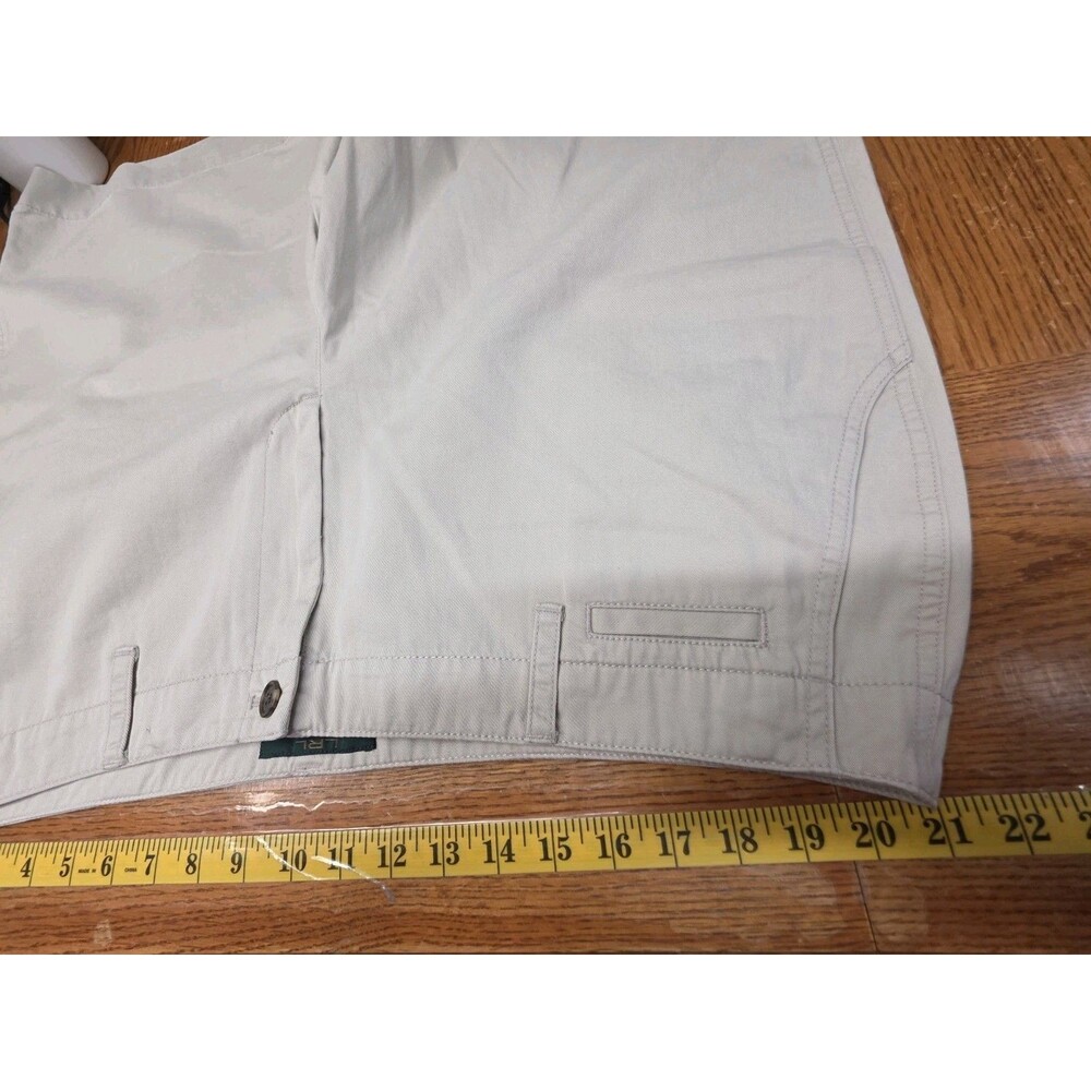 Lauren Jean Co By Ralph Lauren Chino Style Shorts Plus Size 18W Beige - Picture 6 of 8
